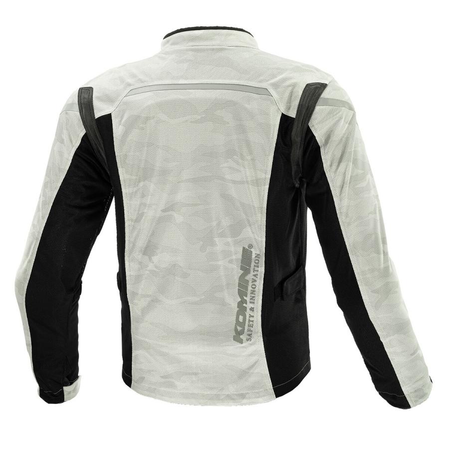 コミネ Komine バイク用 ジャケット JK-1283 プロテクトフルメッシュジャケット シルバー カモ XLサイズ 07-1283/SLカモ/XL