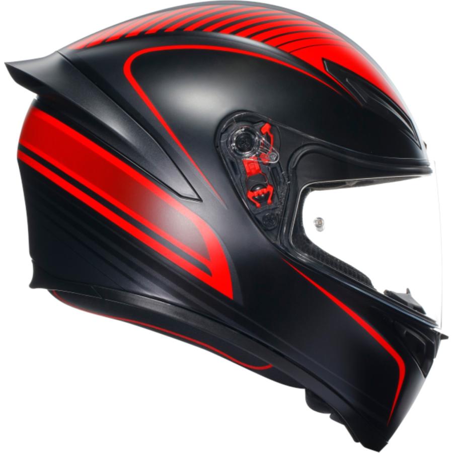 AGV(エージーブイ) バイクヘルメット K1 S WARMUP MATT BLACK/RED