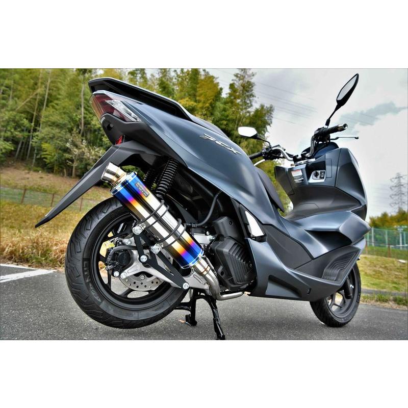 ビームス BEAMS バイク用 フルエキゾーストマフラー R-EVO ヒートチタンサイレンサー 政府認証 JMCA PCX125 2021〜 2BJ-JK05 G195-53-007｜moto-zoa｜03