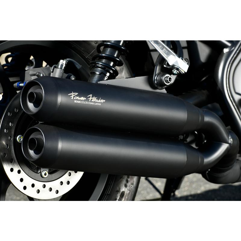 レブル250 OVER マットブラック バイク用マフラー 中古品 BEAMS ビームス バイク用 スリップオンマフラー パワーヘッダー