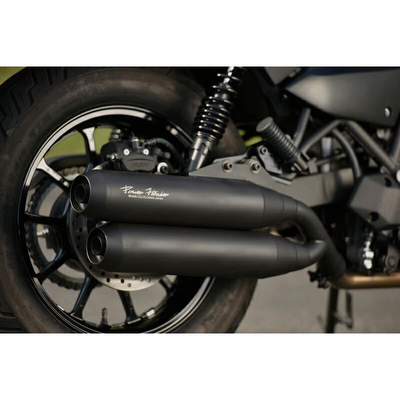 ビームス BEAMS バイク用 スリップオンマフラー パワーヘッダー Wサイレンサー 政府認証 JMCA マットブラック エリミネーター400 / SE G434-23-001｜moto-zoa｜02