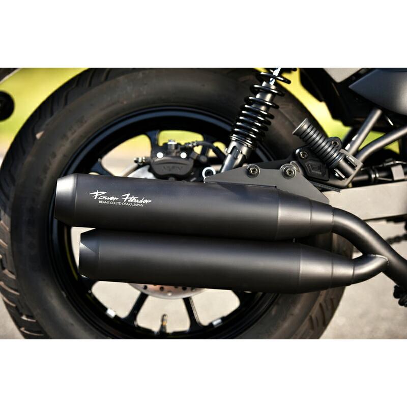 ビームス BEAMS バイク用 スリップオンマフラー パワーヘッダー Wサイレンサー 政府認証 JMCA マットブラック エリミネーター400 / SE G434-23-001｜moto-zoa｜03