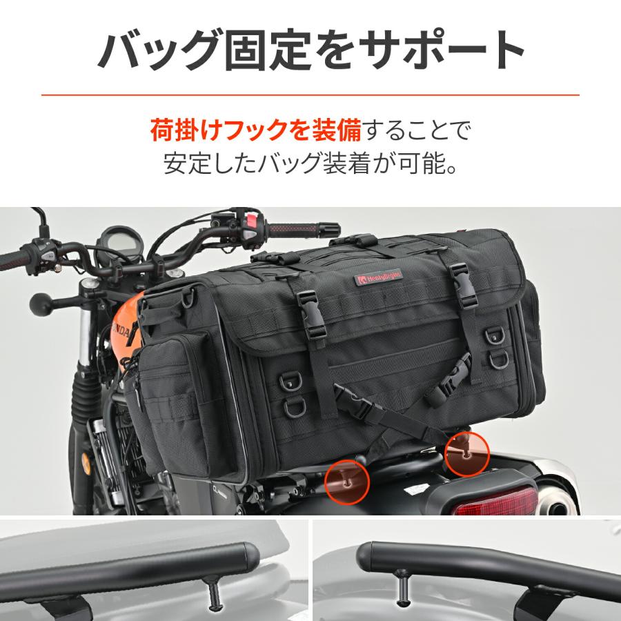 デイトナ DAYTONA バイク用 リアキャリア CL250/500(23)専用 荷掛けフック付属 アシストグリップ 左側専用 42195｜moto-zoa｜03