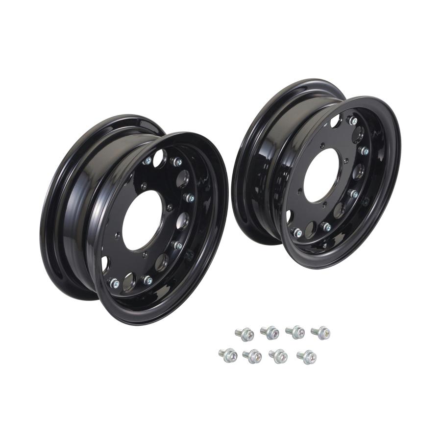 KITACO 8インチ 10インチ アルミホイール バイクパーツ　未使用品 KITACO（キタコ） バイク用 8インチ アルミホイールSET 2.50SET