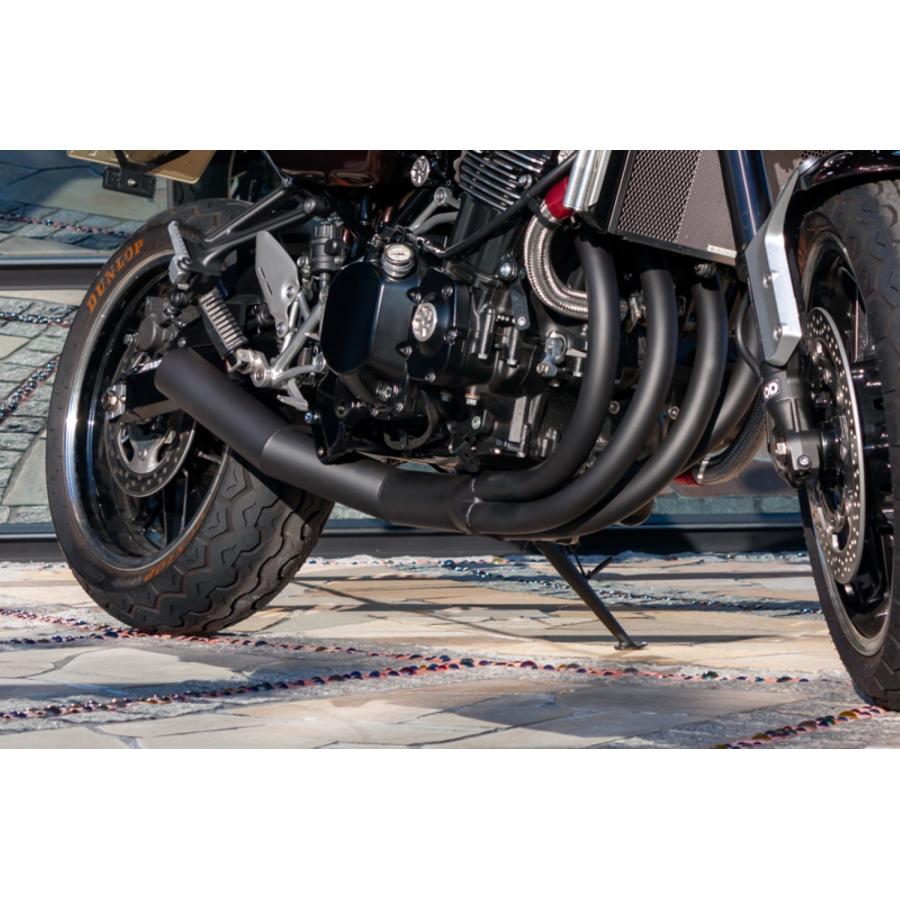 z900rs用PMCワンピースショート菅 手曲げショート管マフラー(1ピース) △サーキット専用：公道使用