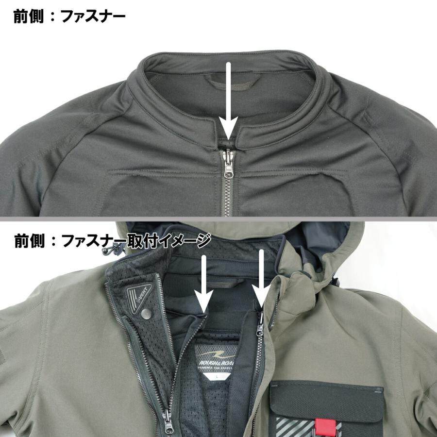 ROUGH&ROAD ジャケット バイク プロテクター付き ラフ＆ロード ROUGH&ROAD バイク用 インナープロテクター RR10111