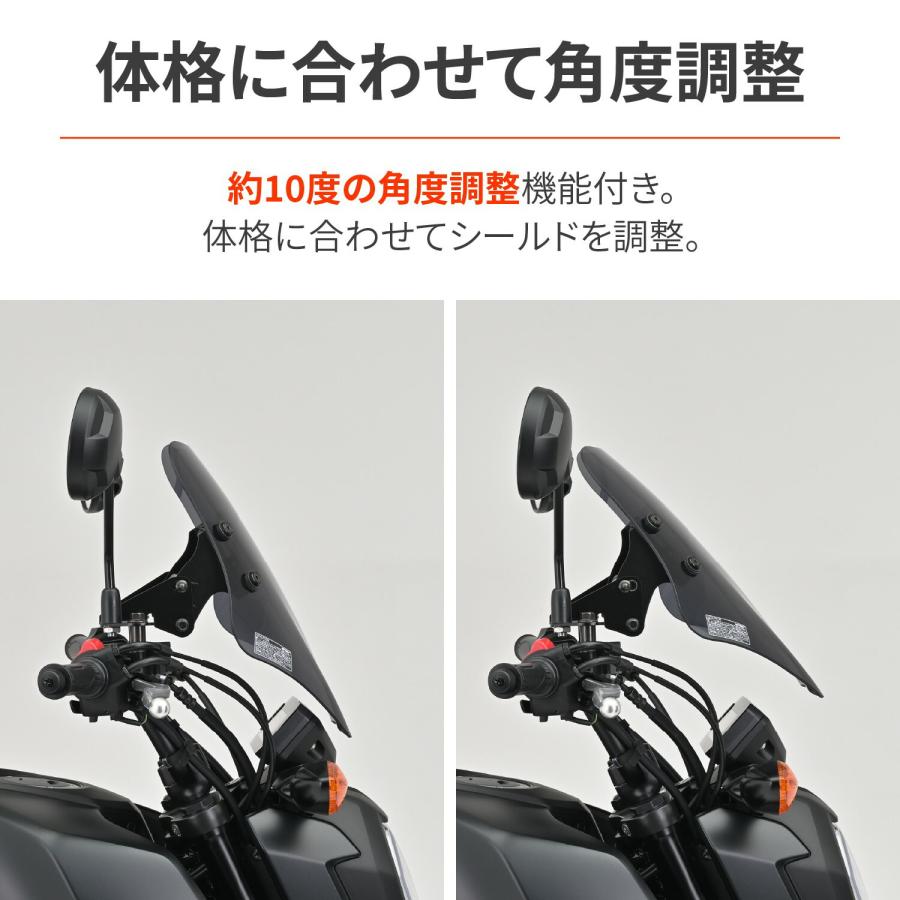 DAYTONA（デイトナ） バイク用 スクリーン クランプバー付き グロム(21