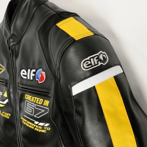Elf ＰＵレザージャケット / EJ-W120 イエロー elf（エルフ） フラッグシップ Flagship バイク用 秋冬春 3シーズン