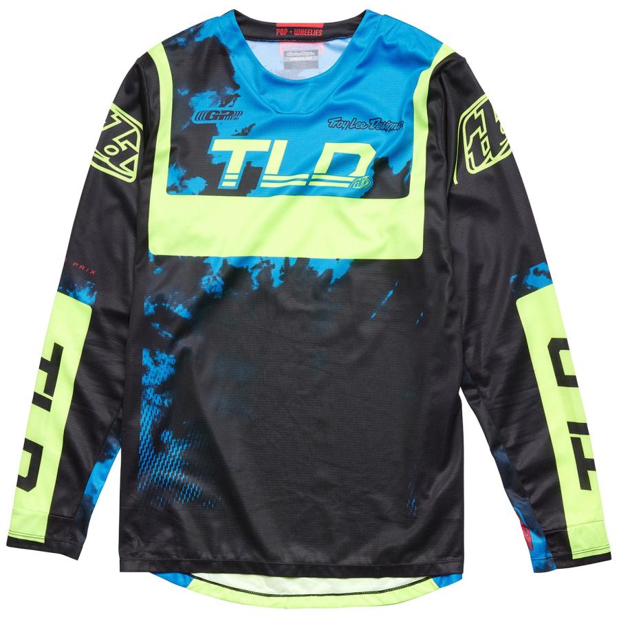 Troy Lee Designs トロイリーデザインズ バイク オフロード モトクロス ウェア TDU225 GP ジャージ ASTRO BLACK/YELLOW Mサイズ TDU225BK41M