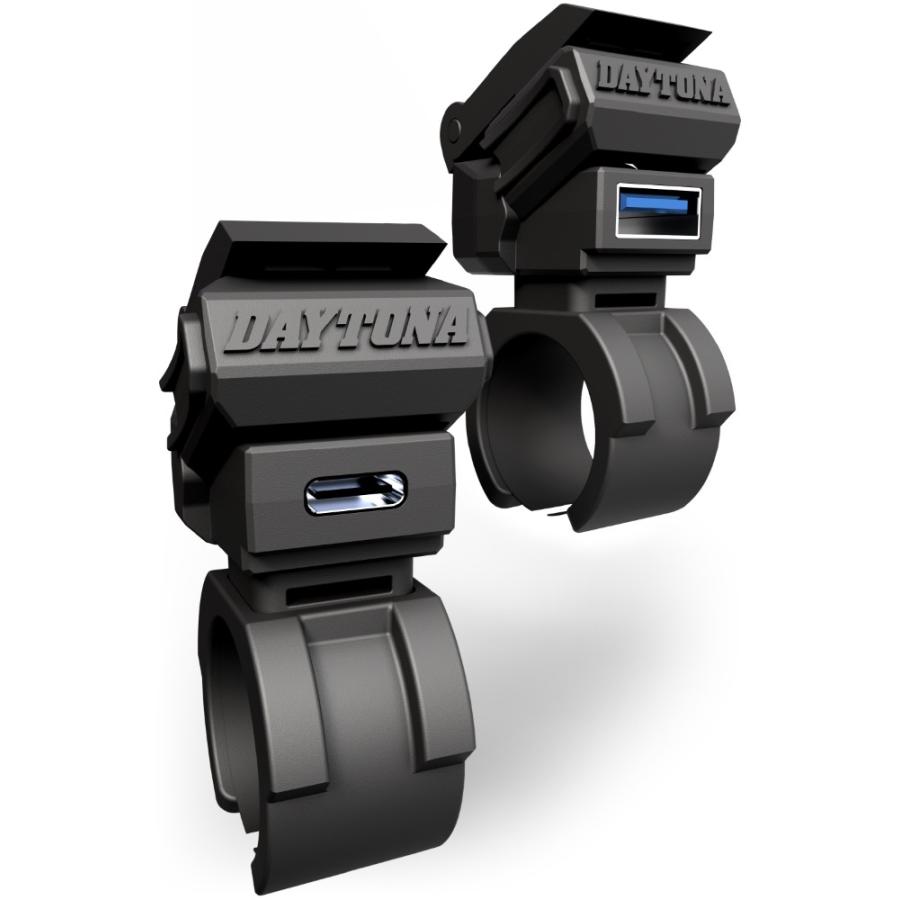 っっl DAYTONA（デイトナ） バイク用 USB電源 USB-A+USB-C QC3.0/PD3.0対応