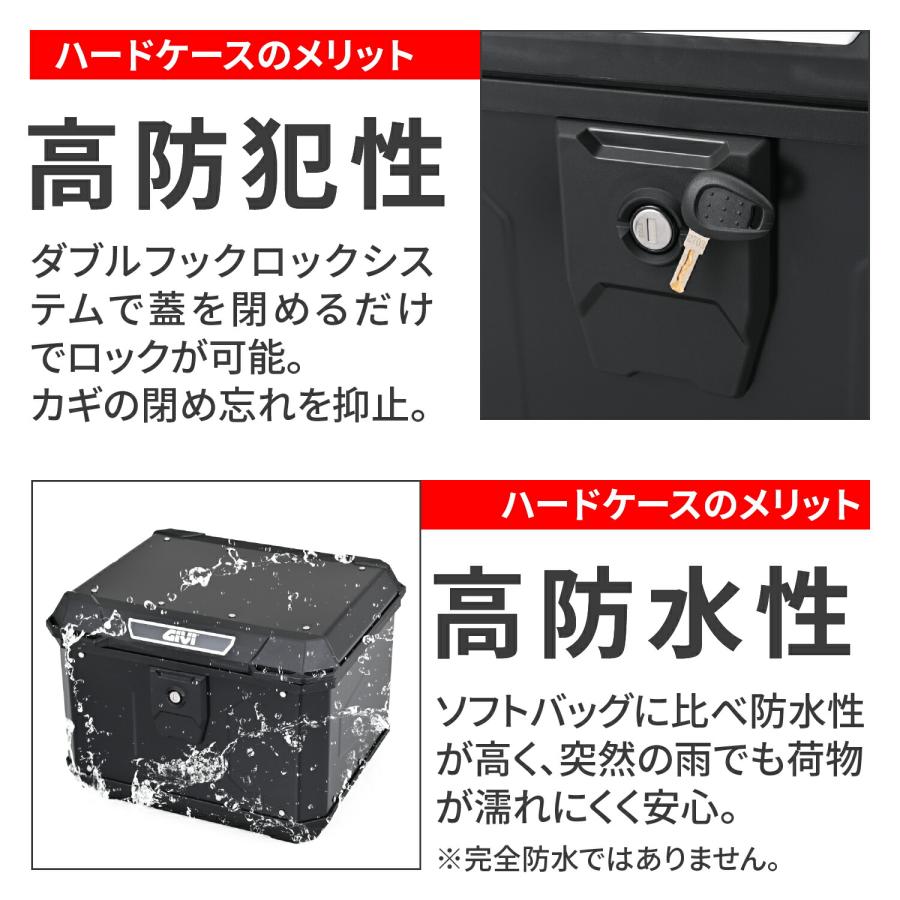 GIVI（ジビ） バイク リアボックス トップケース モノロック 47L