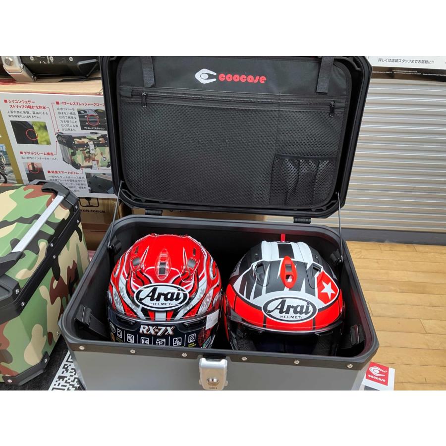 COOCASE（クーケース） バイク用アルミトップケース リアボックス 65L