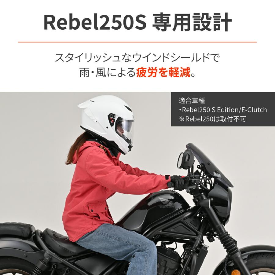 デイトナ レブル250 Sエディション(20-25)専用 ウインドシールド DAYTONA（デイトナ） レブル250 Sエディション/Eクラッチ(20-25)専用