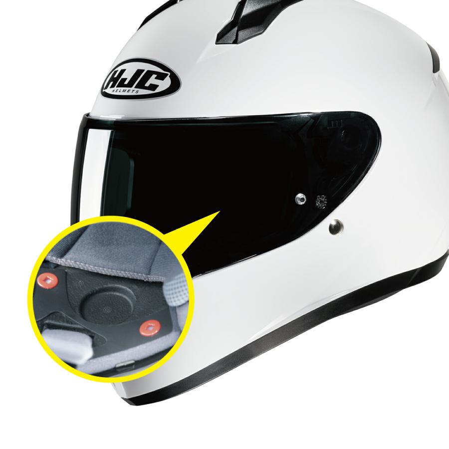 HJC バイク用 ヘルメット フルフェイス MFJ公認 メガネスリット