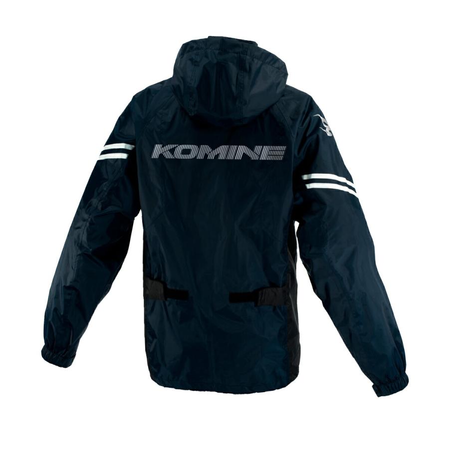 コミネ KOMINE バイク用 レインスーツ レインコート カッパ 雨具 ポンチョ 上下セット RK-5393 ブレスターレインウェア フィアート 03-5393｜moto-zoa｜09