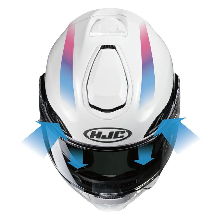 HJC バイク用 ヘルメット システム フリップアップ インナーシールド