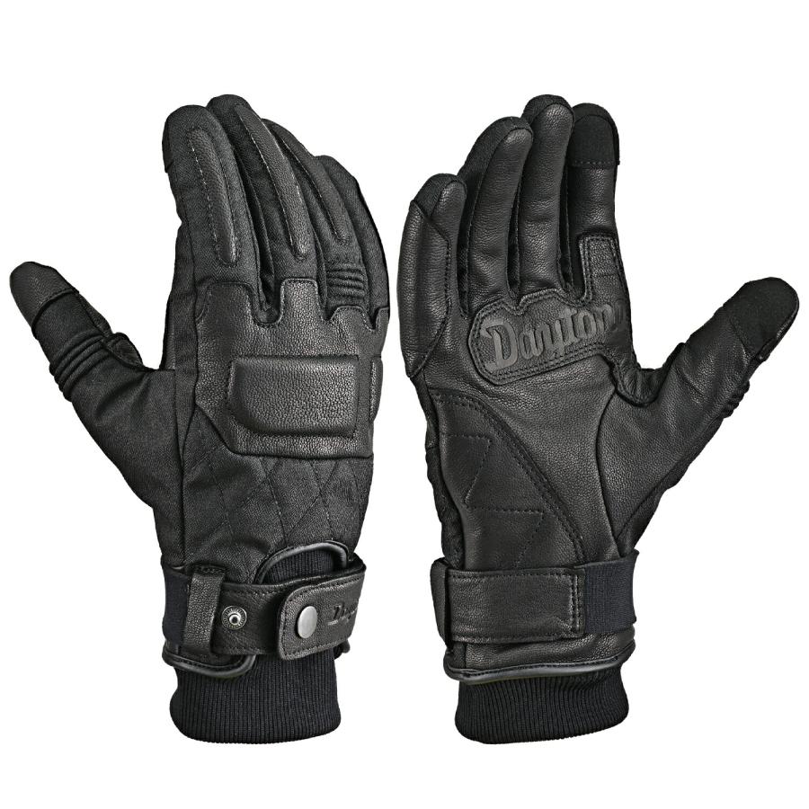DAYTONA（デイトナ） バイク グローブ 冬秋 革(ヤギ革) 防水 防風