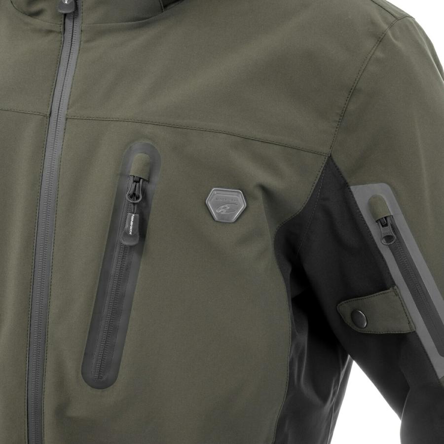 土日クーポン配布 コミネ KOMINE バイク用 ジャケット JK-185 エニグマG2 WPパーカ ライトグレー 07-185/LGY_3