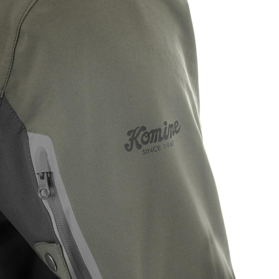 土日クーポン配布 コミネ KOMINE バイク用 ジャケット JK-185 エニグマG2 WPパーカ ライトグレー 07-185/LGY_5