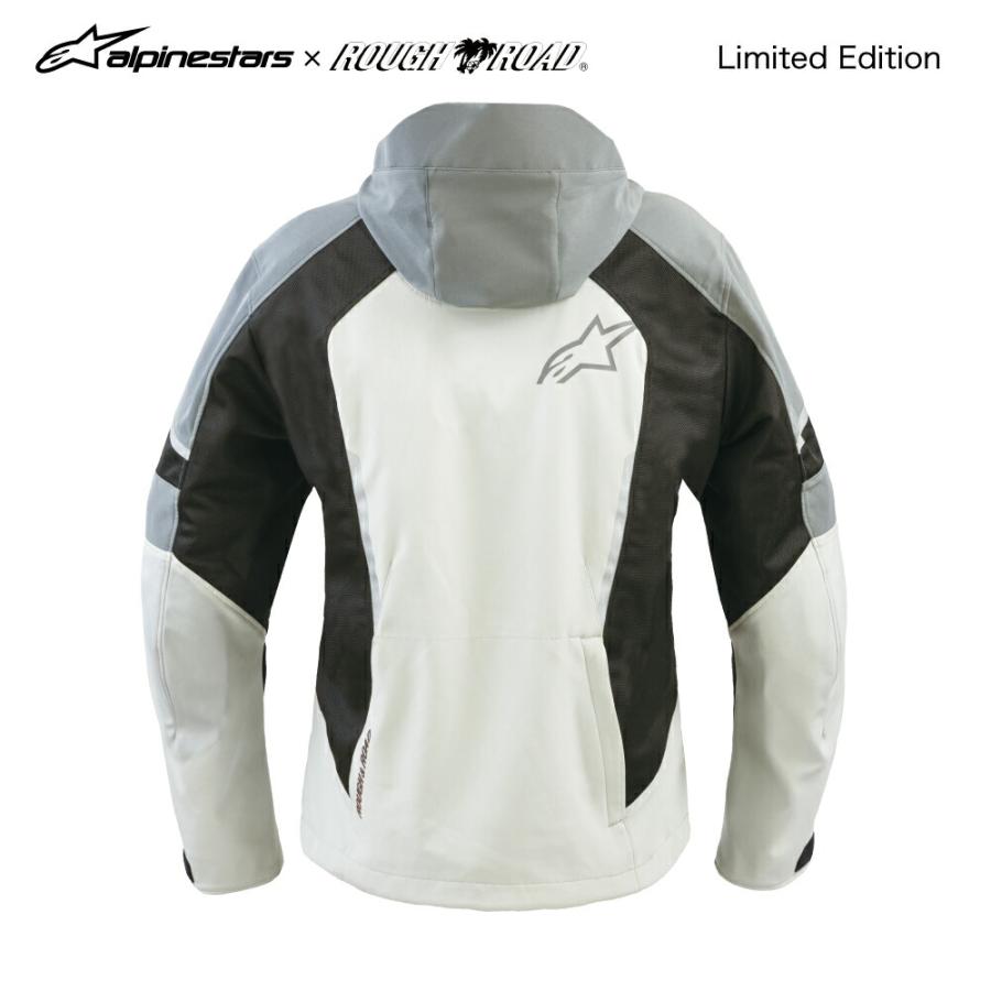 ROUGH&ROAD (ラフ&ロード) バイク用 ジャケット R3302626 Alpinestars × ROUGH&ROAD クルーパーカ エア Asia グレーブラック R3302626GY/BK_1