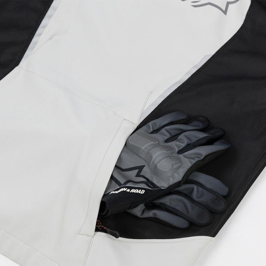 ROUGH&ROAD (ラフ&ロード) バイク用 ジャケット R3302626 Alpinestars × ROUGH&ROAD クルーパーカ エア Asia グレーブラック R3302626GY/BK_6