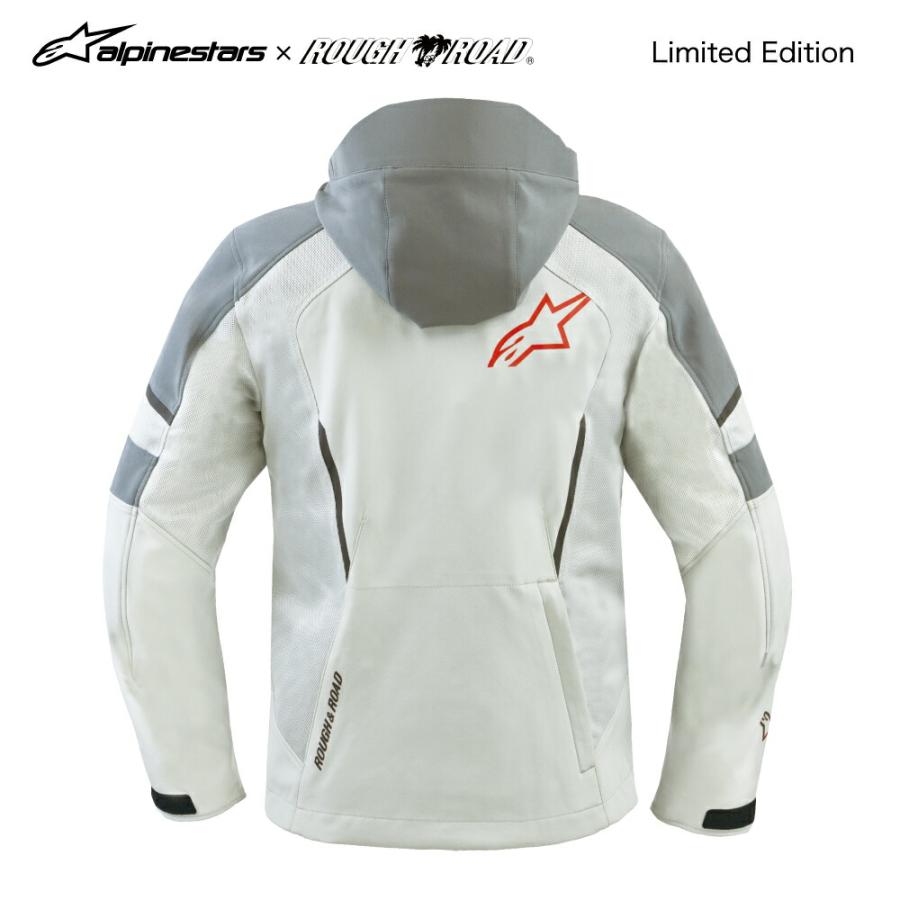 ROUGH&ROAD (ラフ&ロード) バイク用 ジャケット R3302626 Alpinestars × ROUGH&ROAD クルーパーカ エア Asia グレーシルバー R3302626GYV_1