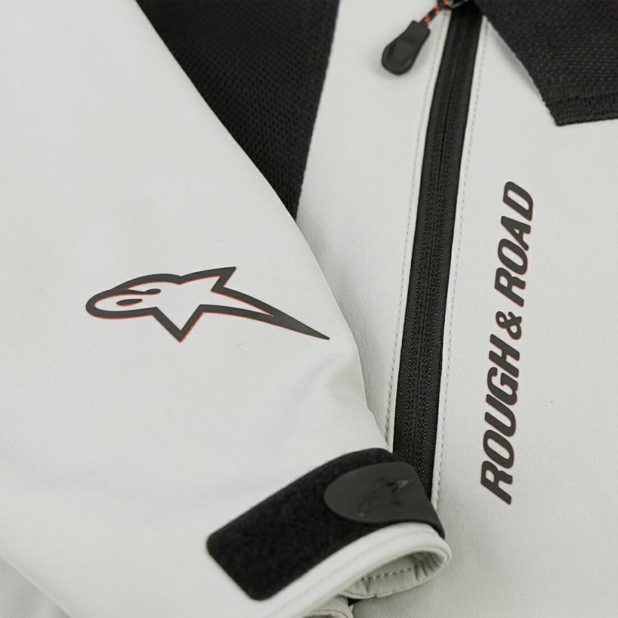 ROUGH&ROAD (ラフ&ロード) バイク用 ジャケット R3302626 Alpinestars × ROUGH&ROAD クルーパーカ エア Asia グレーシルバー R3302626GYV_2
