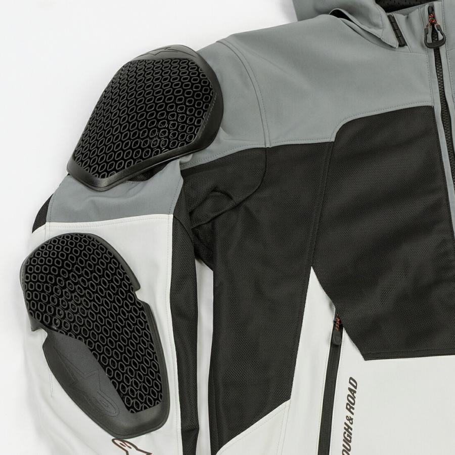 ROUGH&ROAD (ラフ&ロード) バイク用 ジャケット R3302626 Alpinestars × ROUGH&ROAD クルーパーカ エア Asia グレーシルバー R3302626GYV_3