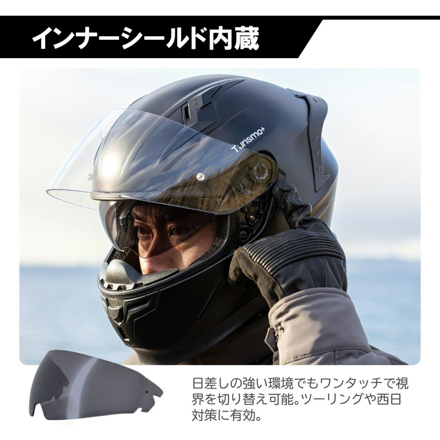 リード工業 LEAD バイクヘルメット フルフェイス インナーバイザー