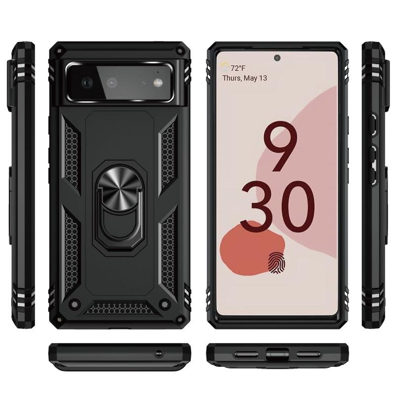 pixel7 Obsidian付属品セット（カバー、バンカーリング） Google Pixel 7 ケース 耐衝撃 頑丈 リング ピクセル 7Pro カメラ保護