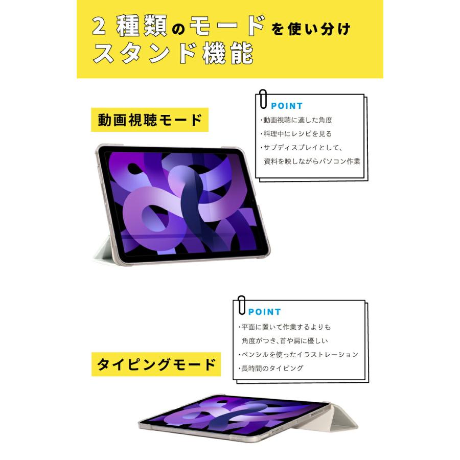 選べる全30色 iPad ケース 第10世代 10.9インチ mini6 Air5 第9世代 10.2 可愛い 2019 9.7 2018 第6世代 mini5 三つ折り保護カバー ニュアンスカラー くすみ｜moto84｜16