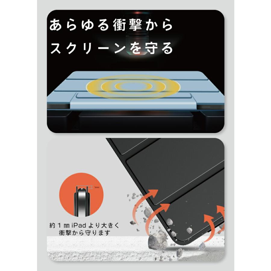 ガラスフィルム付 iPad A16 ケース カバー 第11世代 第10世代 10.9