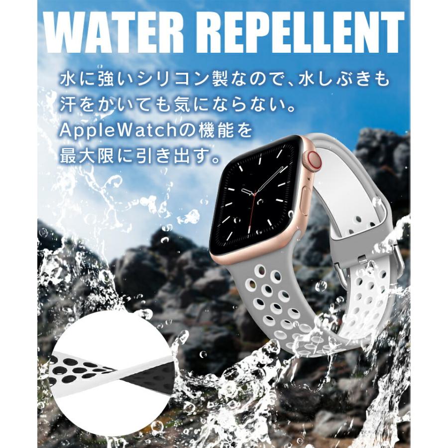 Apple Watch バンド シリコン メンズ レディース アップルウォッチ 