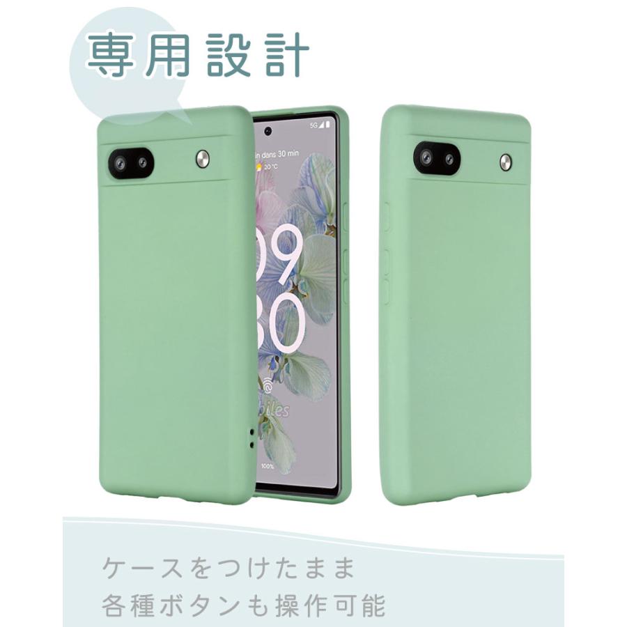 Google Pixel 【ガラスフィルム付き】2022 7a シリコンケース ソフト