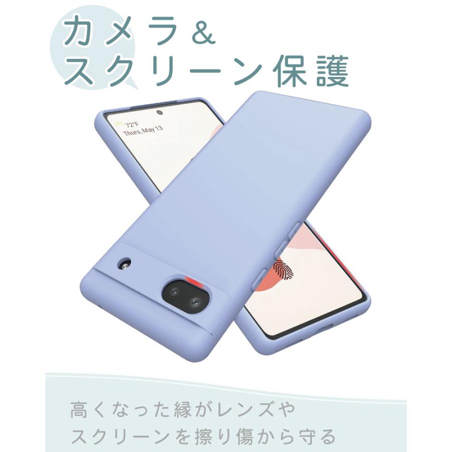 Google Pixel 【ガラスフィルム付き】2022 7a シリコンケース ソフト