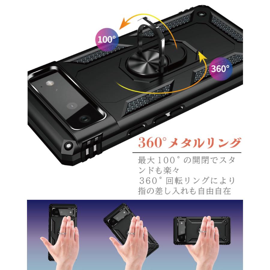 Google Pixel 7a ケース 耐衝撃 頑丈 リング pixel7a ピクセル カメラ
