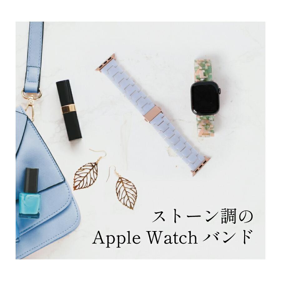 Apple Watch バンド かわいい レディース アップルウォッチ スマート べっ甲 大理石 38 40 41 42 44 45mm 9 8 おしゃれ  ultra se 第2世代 ベルト アクリル｜moto84｜02