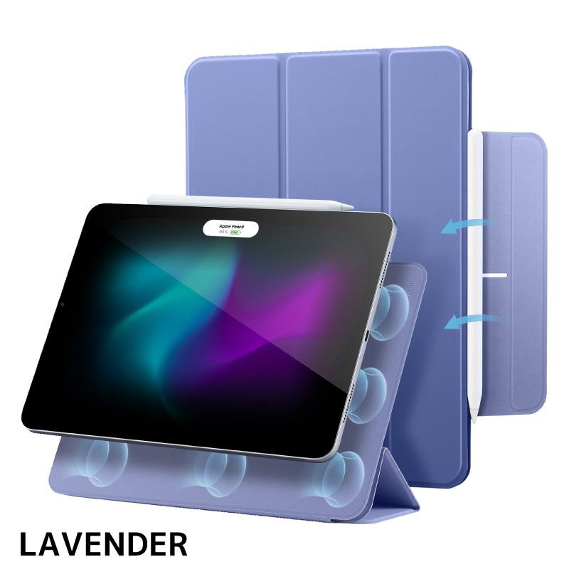 ESR 2024 iPad Pro13 ガラスフィルム 貼り付けガイド枠付き 0.3mm 三倍 