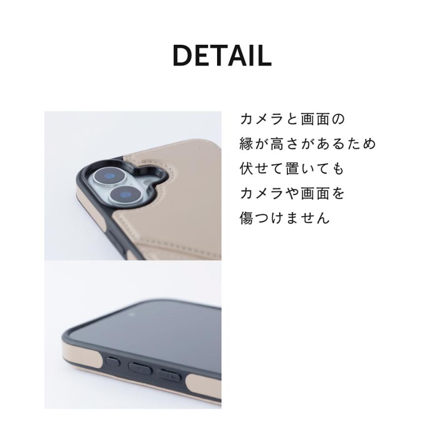 iPhone 17 Air 16e 16 ケース カバー スタンド カード収納 シンプル 縦