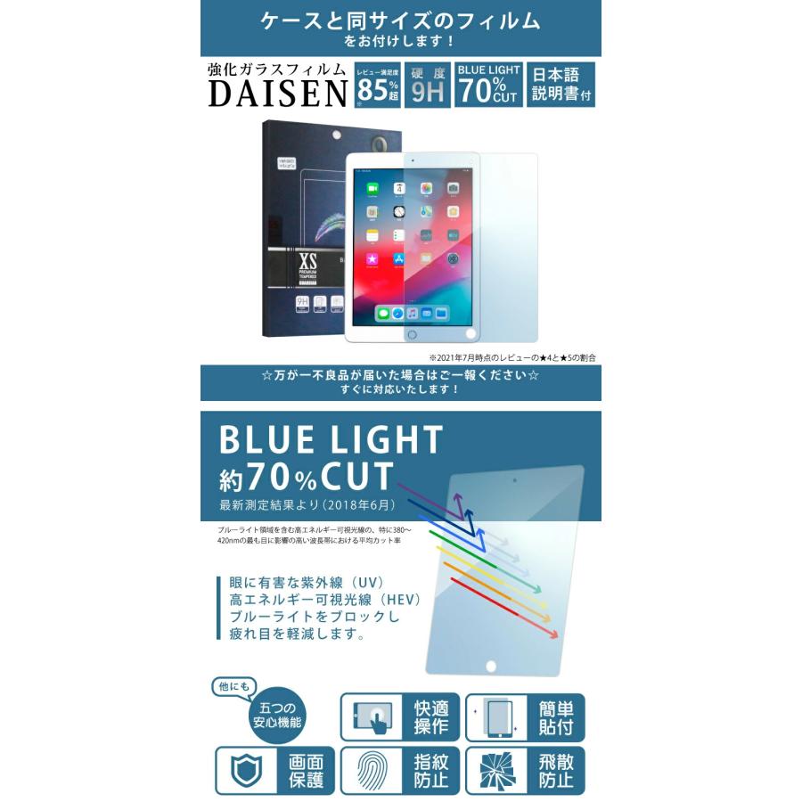 ガラスフィルム付 ペンシル収納 iPad Air 11インチ ケース M4 M3 M2