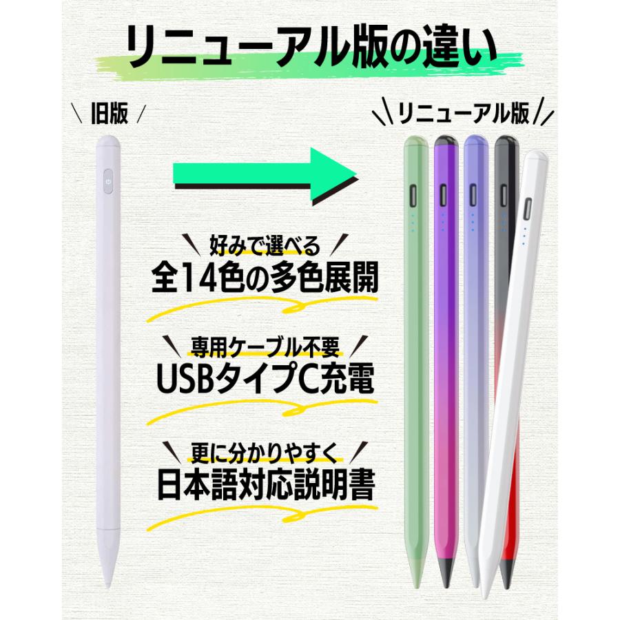 iPad用 デジタル タッチペン スタイラスペン ペンシル パームリジェ