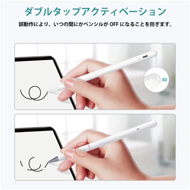 iPad用 デジタル タッチペン ESR スタイラス ペンシル パームリジェクション 設定不要 角度感知 Pencil タッチ 極細 10.2