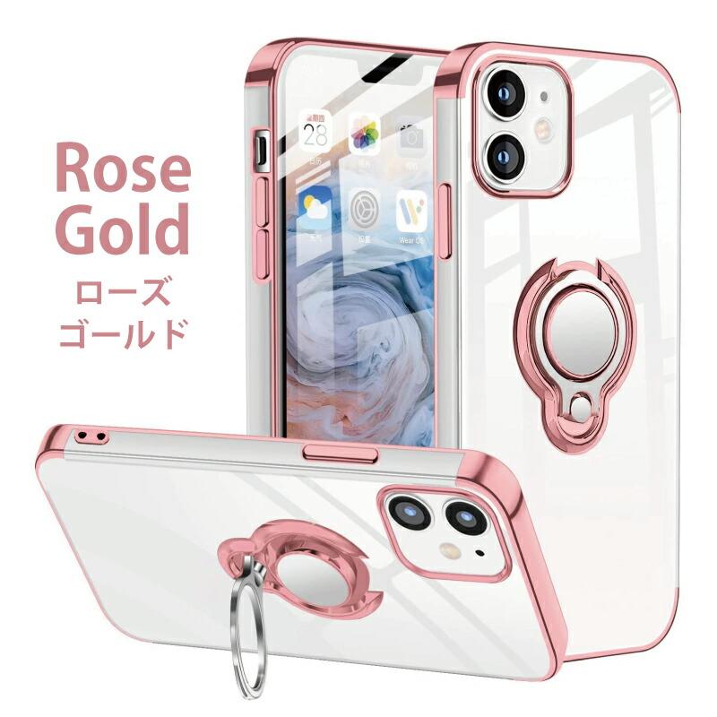 iPhone 12 mini ケース かわいい リング クリア おしゃれ カバー