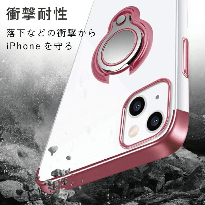 ガラスフィルム iPhone13 ケース かわいい iphone13 pro リング mini max クリア iPhone13 Pro Max おしゃれ カバー 可愛い 透明 ラメ アイホン バンカー 保護｜moto84｜07