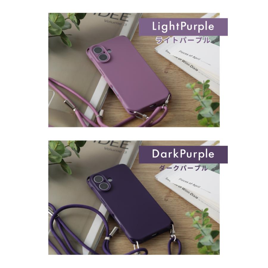 iPhone Pocket パープル S ショート　スマホショルダーストラップ スマホ用ショルダーストラップ（パープル） -100均 通販 ダイソー