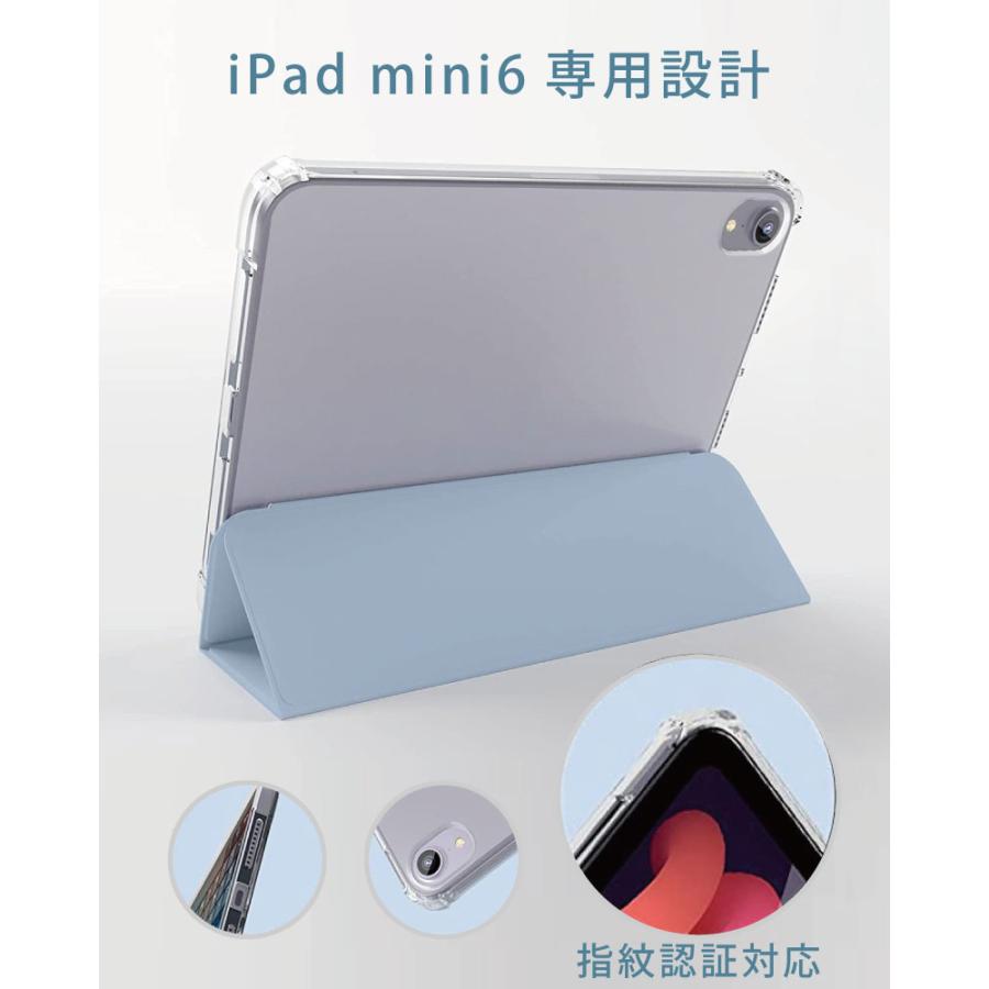 ペンシル収納 背面マットクリア 2021 新型8.3インチ iPad miniA17 Pro