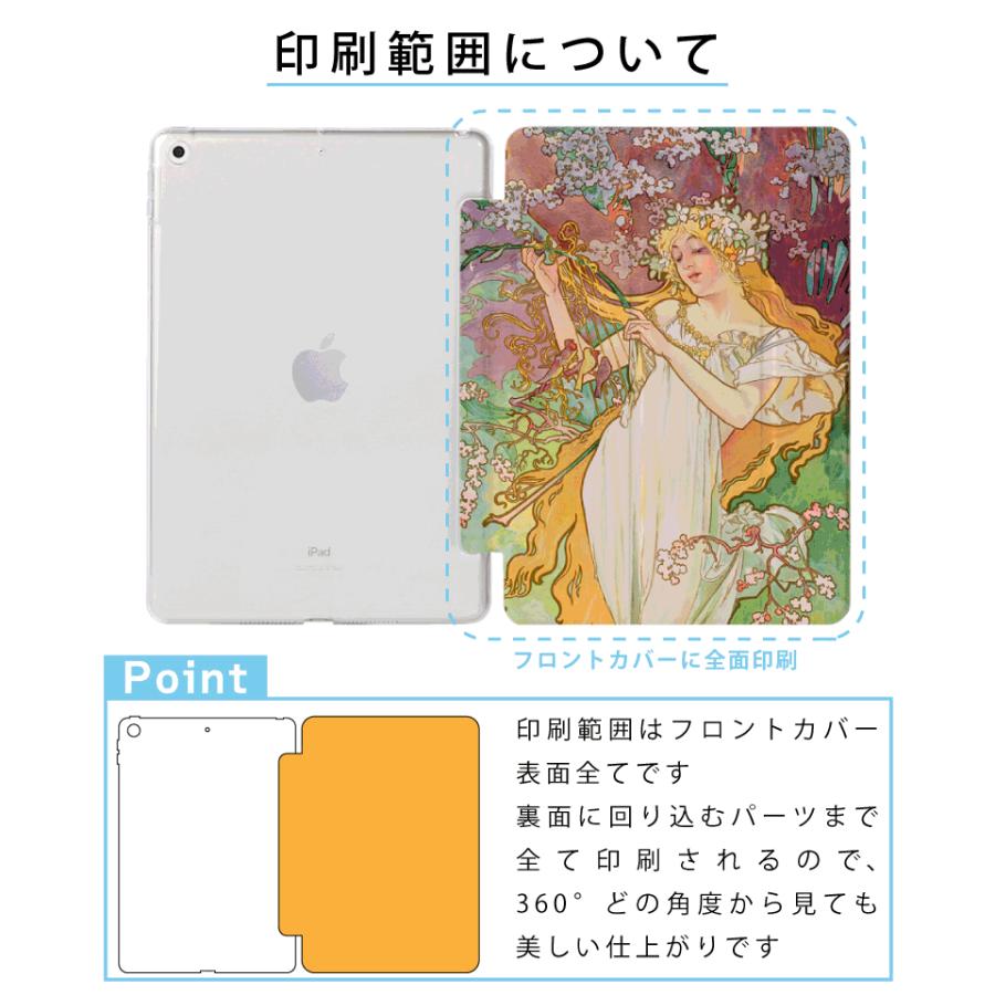 アルフォンス・ミュシャ 絵画 iPad ケース 第10世代 第9世代 第8世代