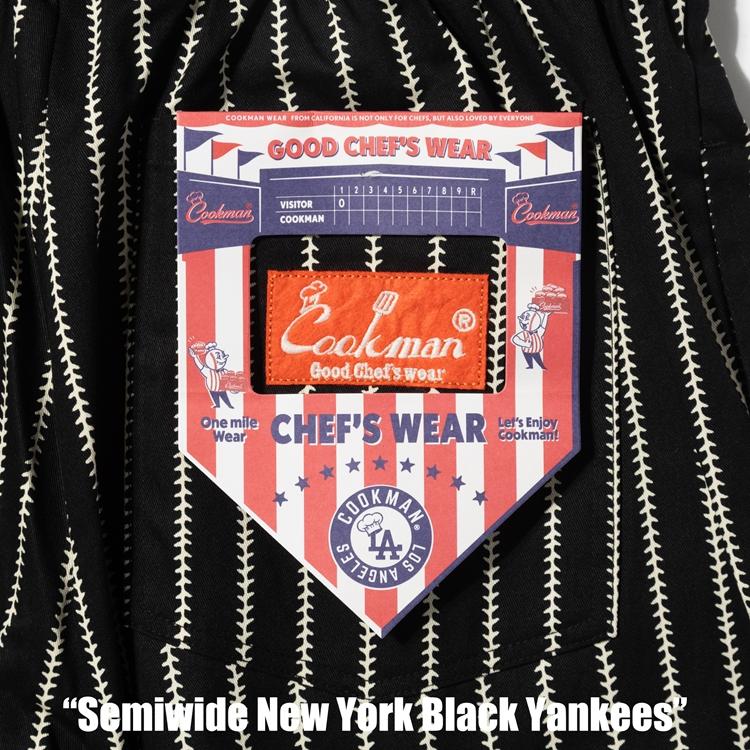 COOKMAN（クックマン） Chef Pants Semiwide Negro Leagues NY Black