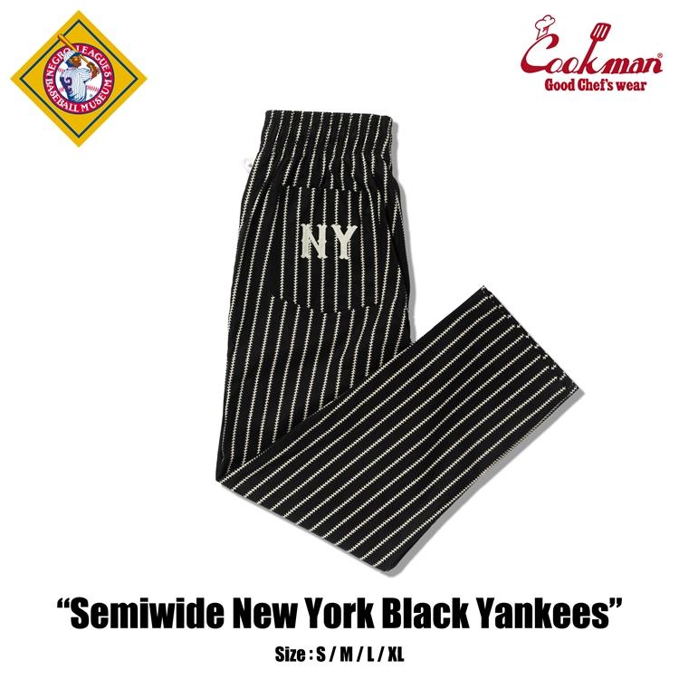 COOKMAN（クックマン） Chef Pants Semiwide Negro Leagues NY Black
