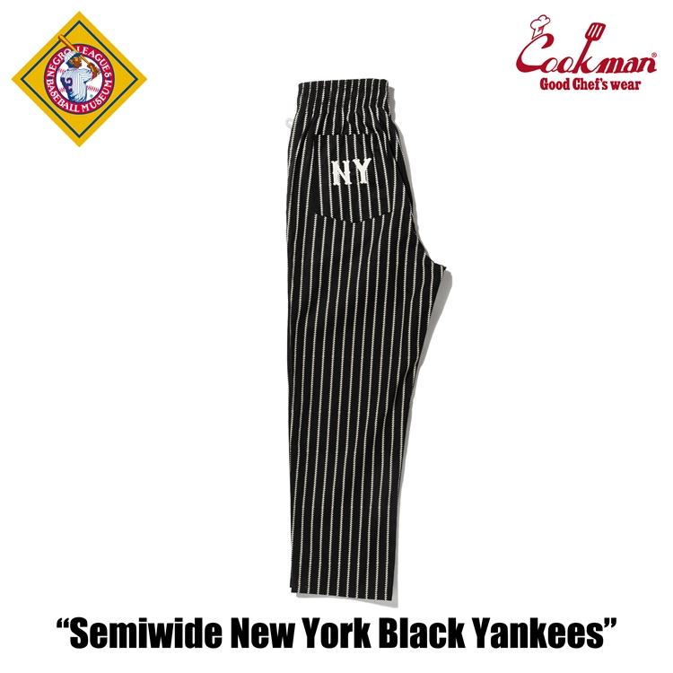 COOKMAN（クックマン） Chef Pants Semiwide Negro Leagues NY Black